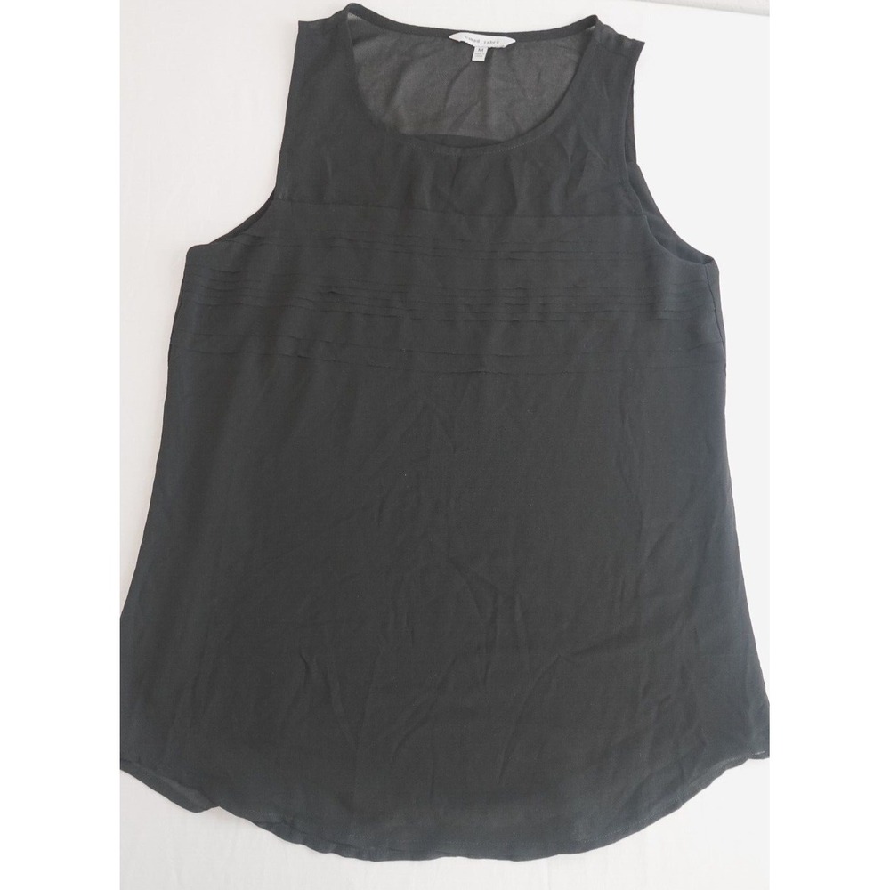 Naked Zebra Black Sleeveless Blouse Top Women's Medium Workwear‎ Career